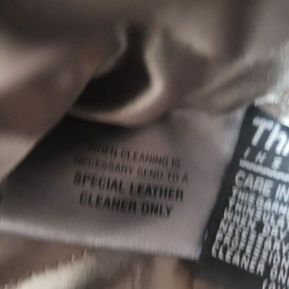 Vtg Wilson Leather Mens Size L Thinsulate lined biker Bomber Jacket Y2K - Picture 11 of 12